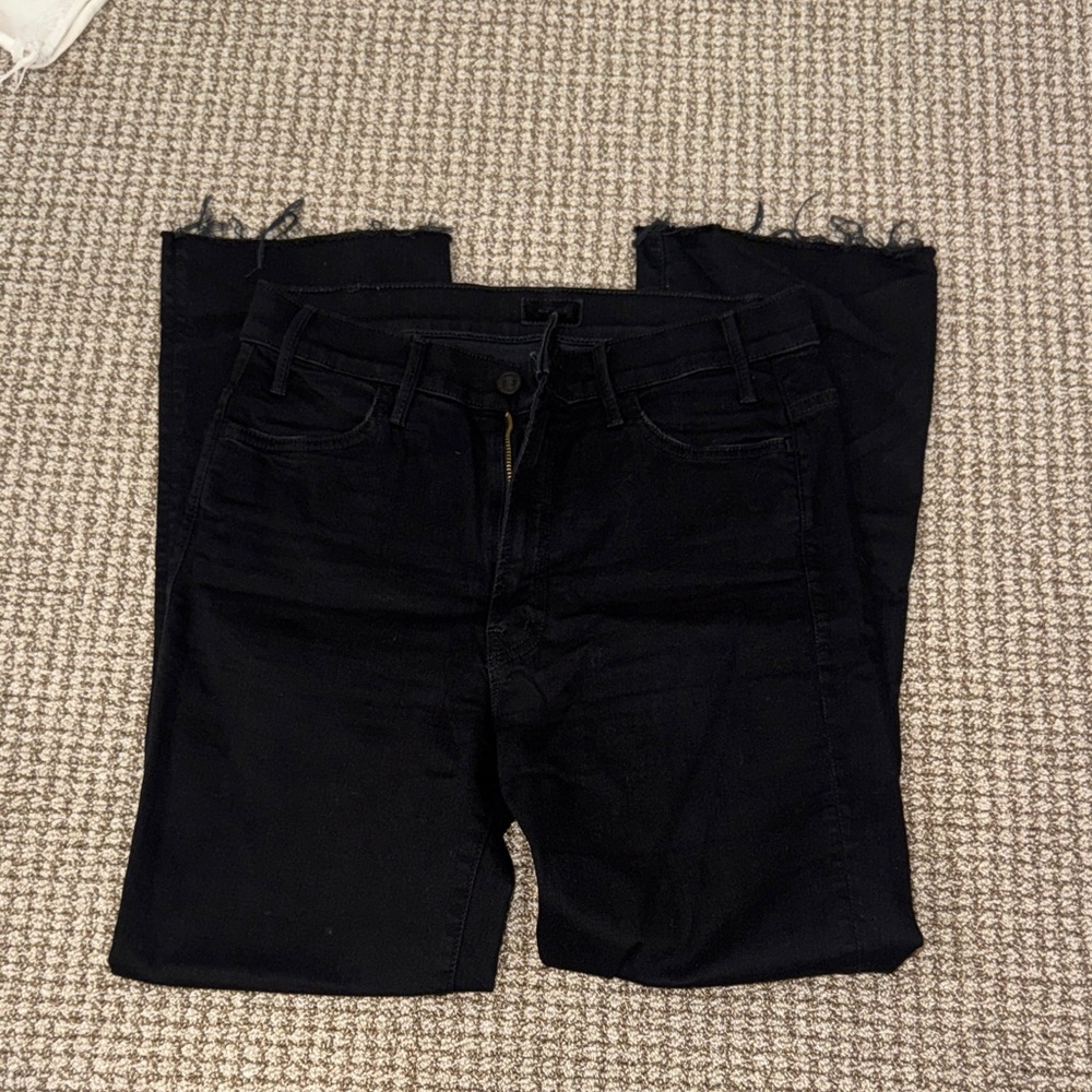 MOTHER Black Denim Jeans